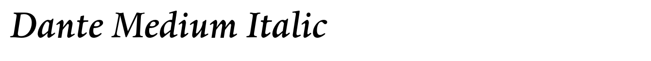 Dante Medium Italic